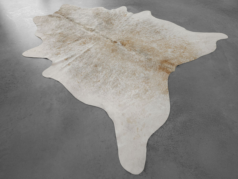 Premium Brazilian Brindle Light Cowhide Rug Size 8.3 X 6.11 ft