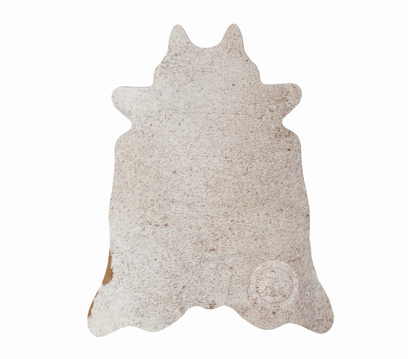 Mini Cowhide Rug -  Beige Tones