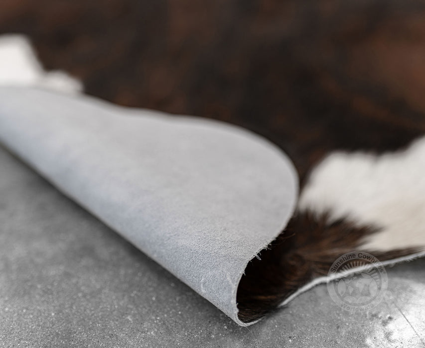 Brindle White Backbone Cowhide Rug
