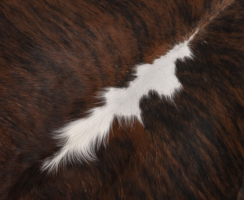 Brindle White Backbone Cowhide Rug