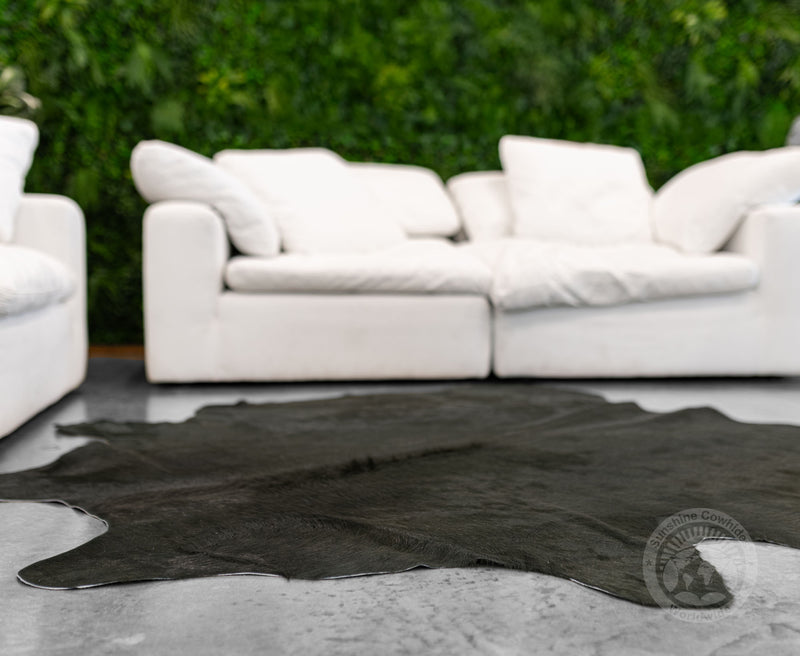 Dyed Graffiti Grey Cowhide Rug