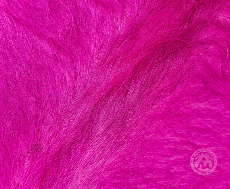 Dyed Pink Cowhide Rug