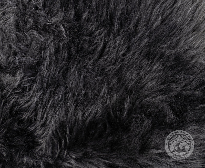 Sheepskin Rug - Charcoal Dark Grey