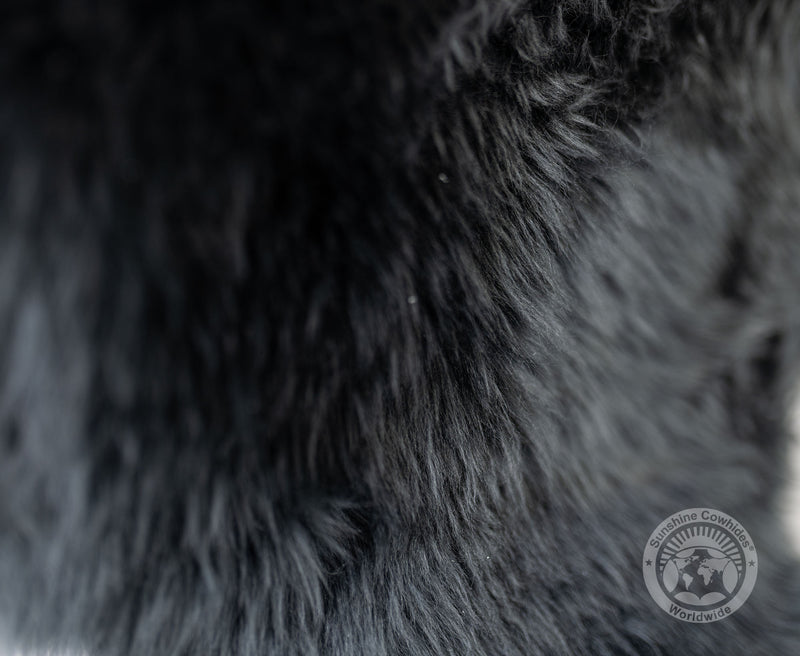 Sheepskin Rug - Charcoal Dark Grey