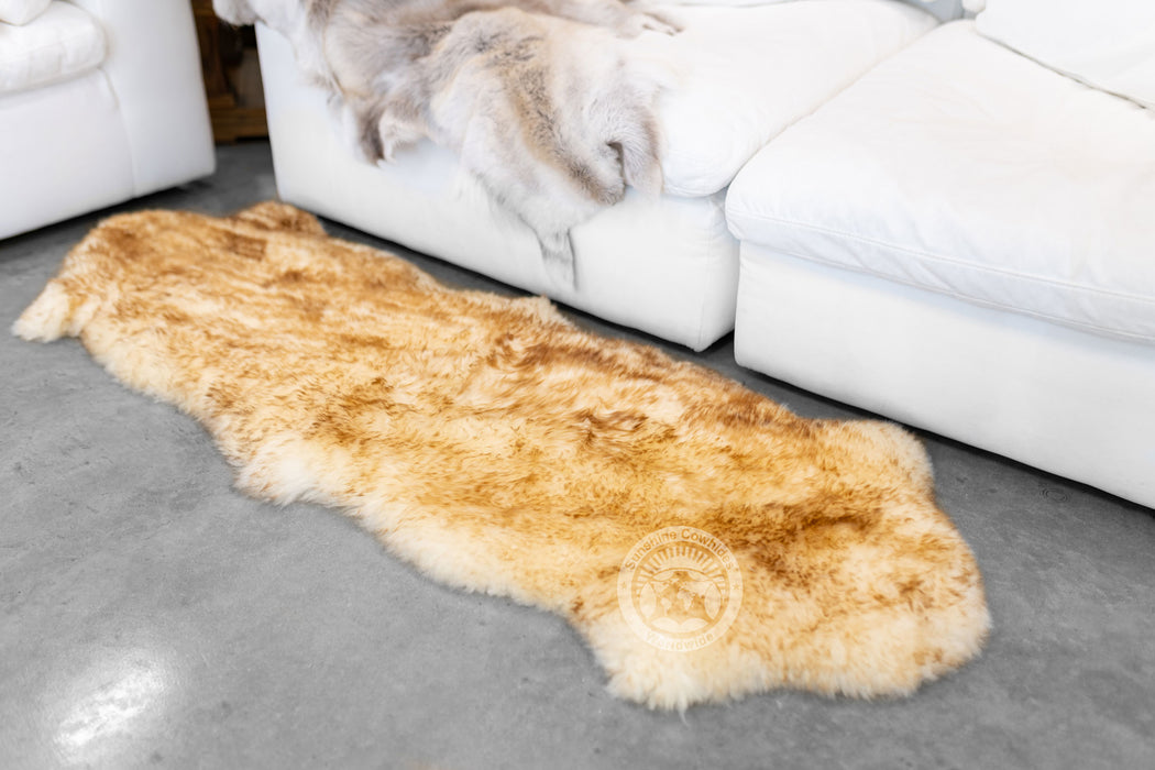 Sheepskin Rug - Exotic Brown Tipped - 2x6'