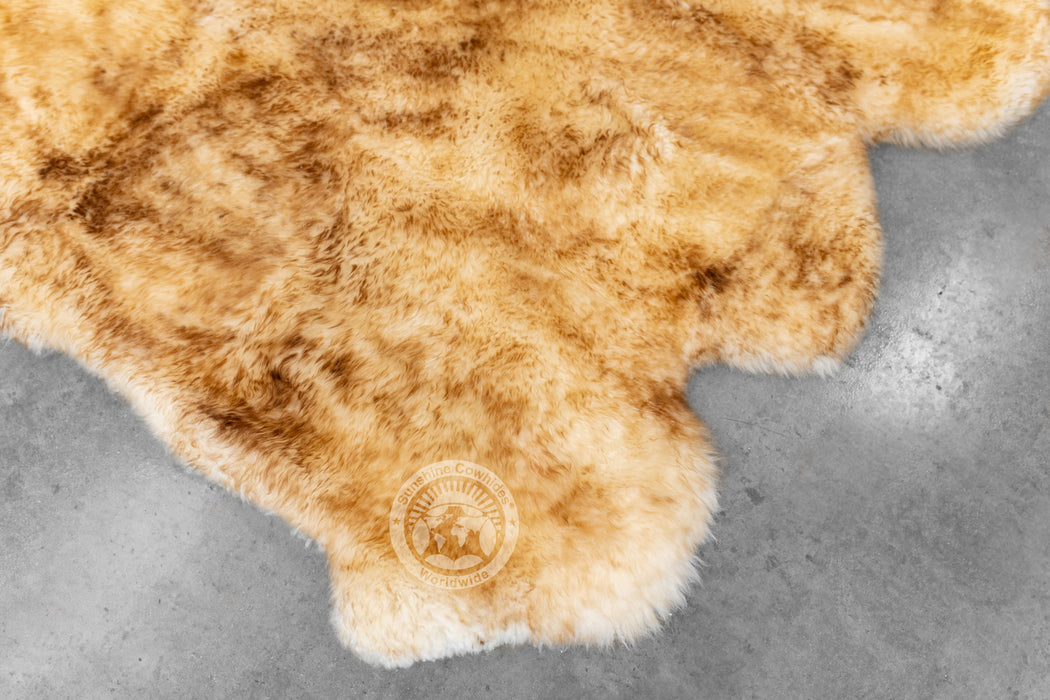 Sheepskin Rug - Exotic Brown Tipped - 5x6'