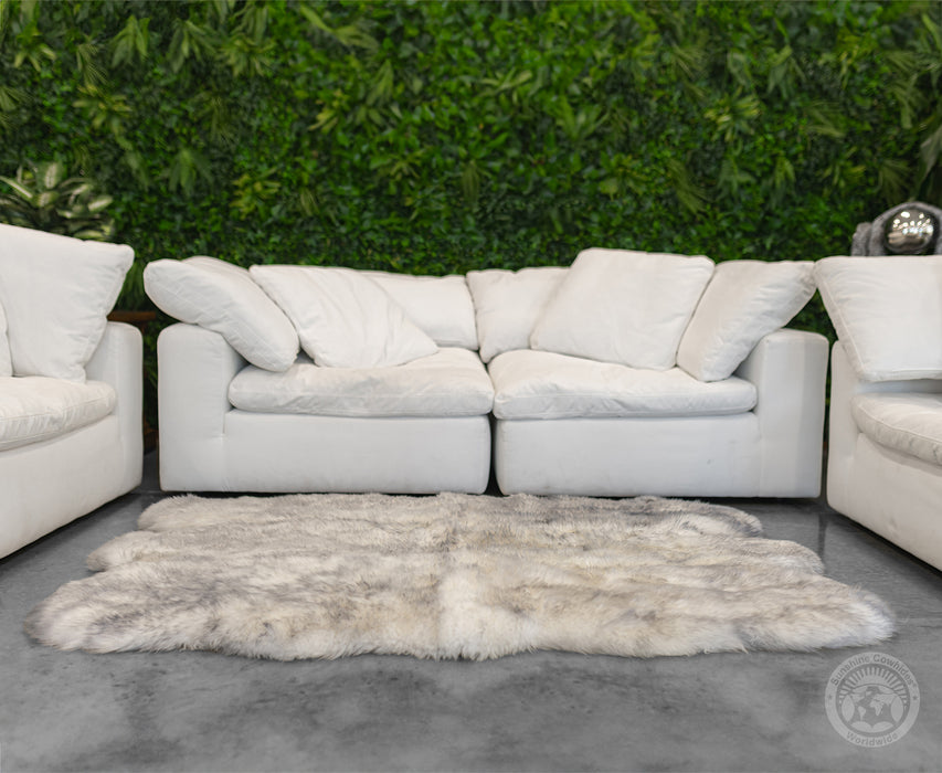 Sheepskin Rug - Exotic Grey Tipped - 5x6'