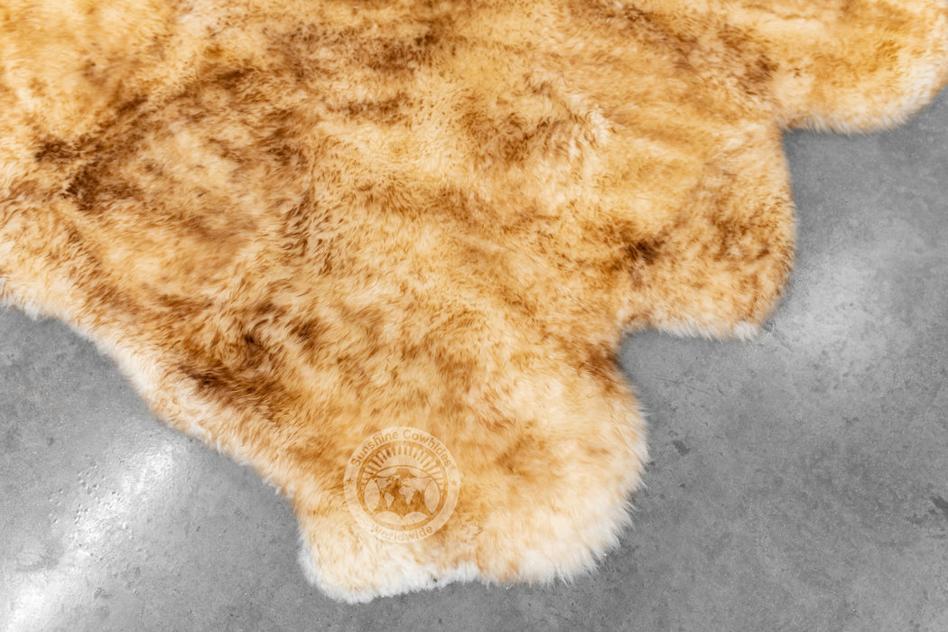 Sheepskin Rug - Exotic Brown Tipped - 6x6'