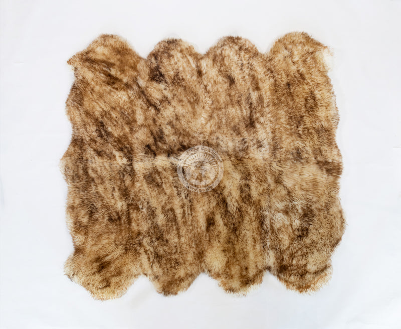 Sheepskin Rug - Exotic Brown Tipped - 6x6'