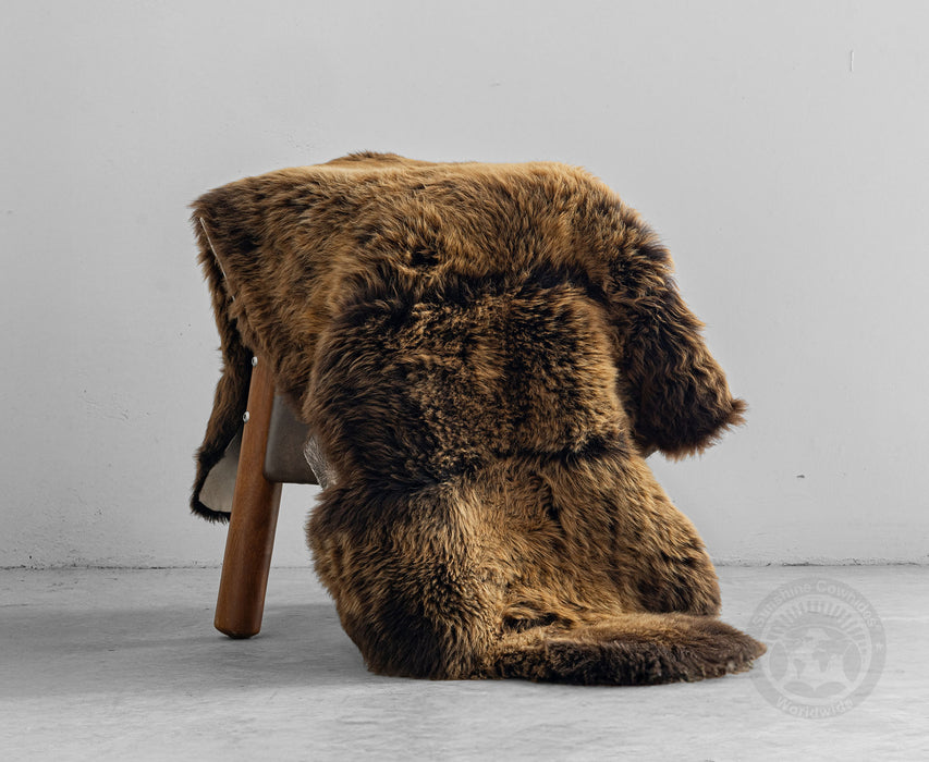 Premium Wild Sheepskin Rug Size 2.9 X 3.7 ft
