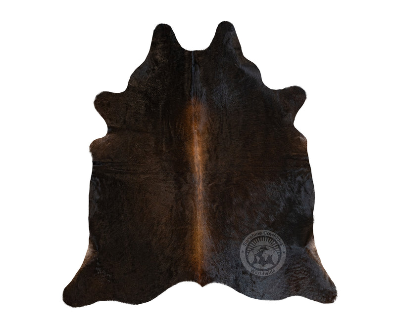 Dark Brown Cowhide Rug