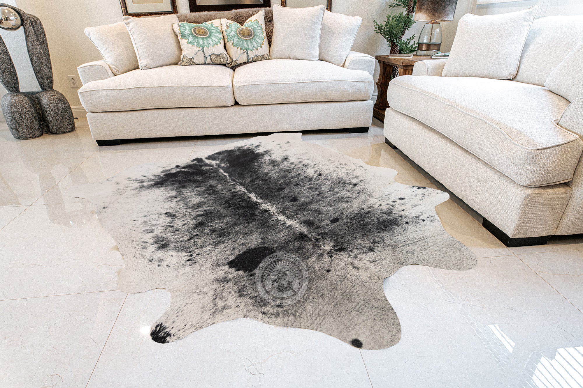 Salt and Pepper Cowhide Rug — Luxury Cowhides