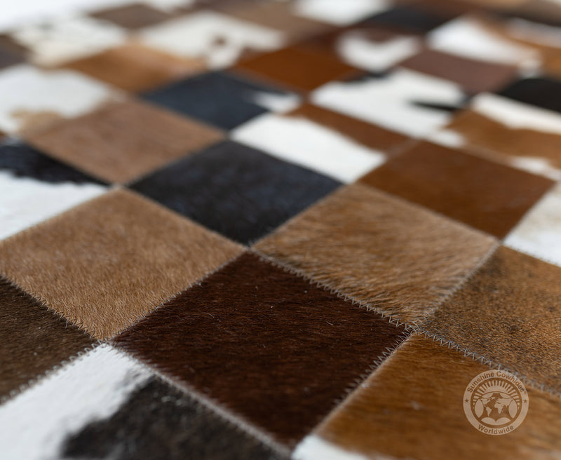 Tricolor - 22 X 34" Designer Rug - Squares