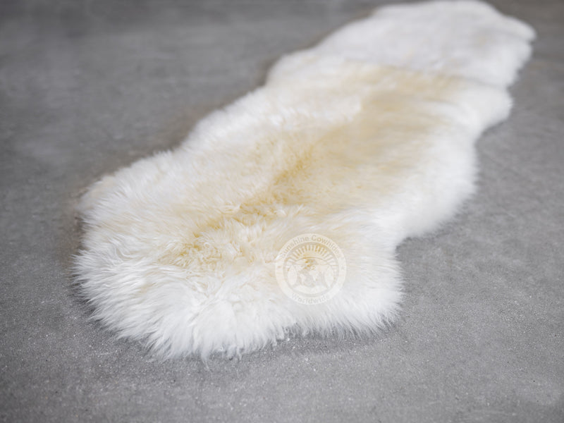 Sheepskin Rug - Natural White - 2x6'