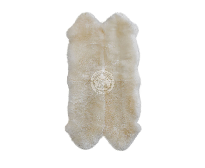 Sheepskin Rug - Natural White - 3x6'