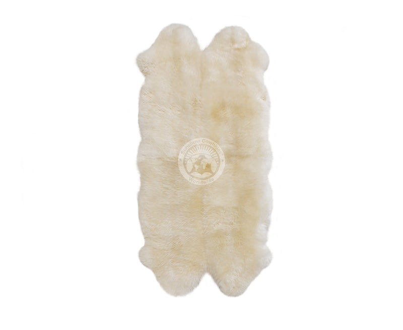 Sheepskin Rug - Natural White - 3x6'