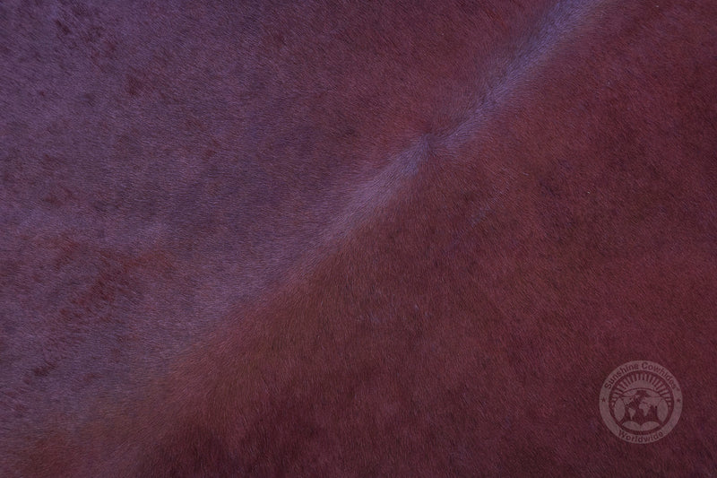 Dyed Eggplant Cowhide Rug