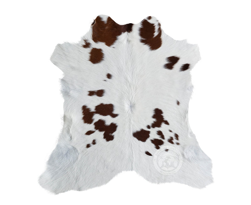 Brown and White Calfskin