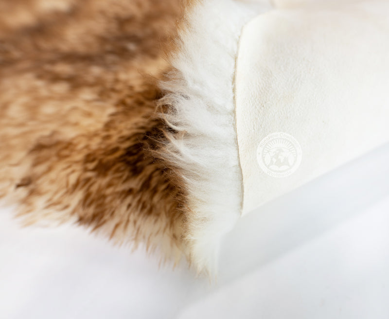 Sheepskin Rug - Exotic Brown Tipped - 6x6'