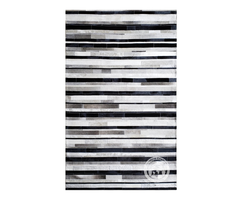 Black/Grey/White - Designer Rugs - Stripes