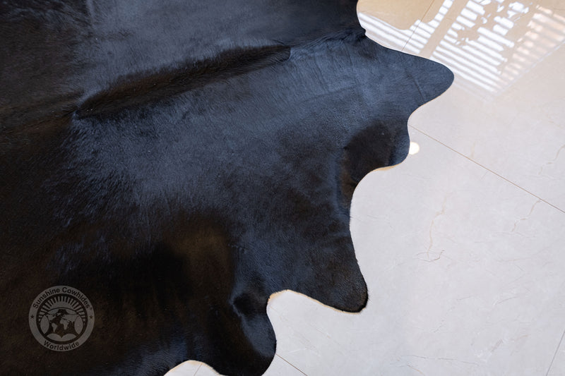 Black Cowhide Rug