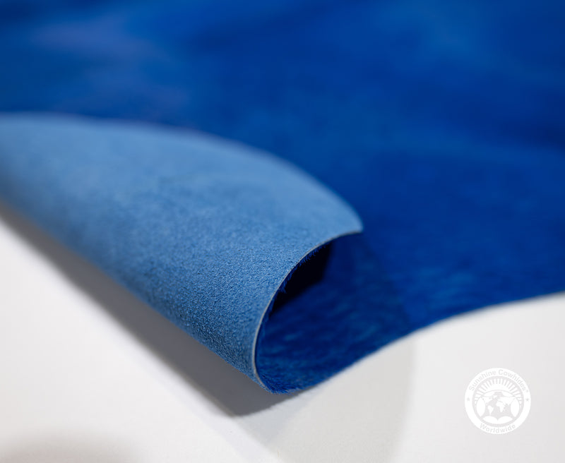 Dyed Navy Blue Cowhide Rug