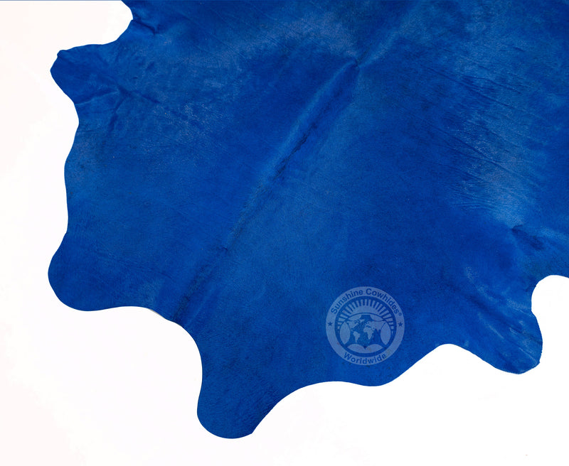 Dyed Navy Blue Cowhide Rug