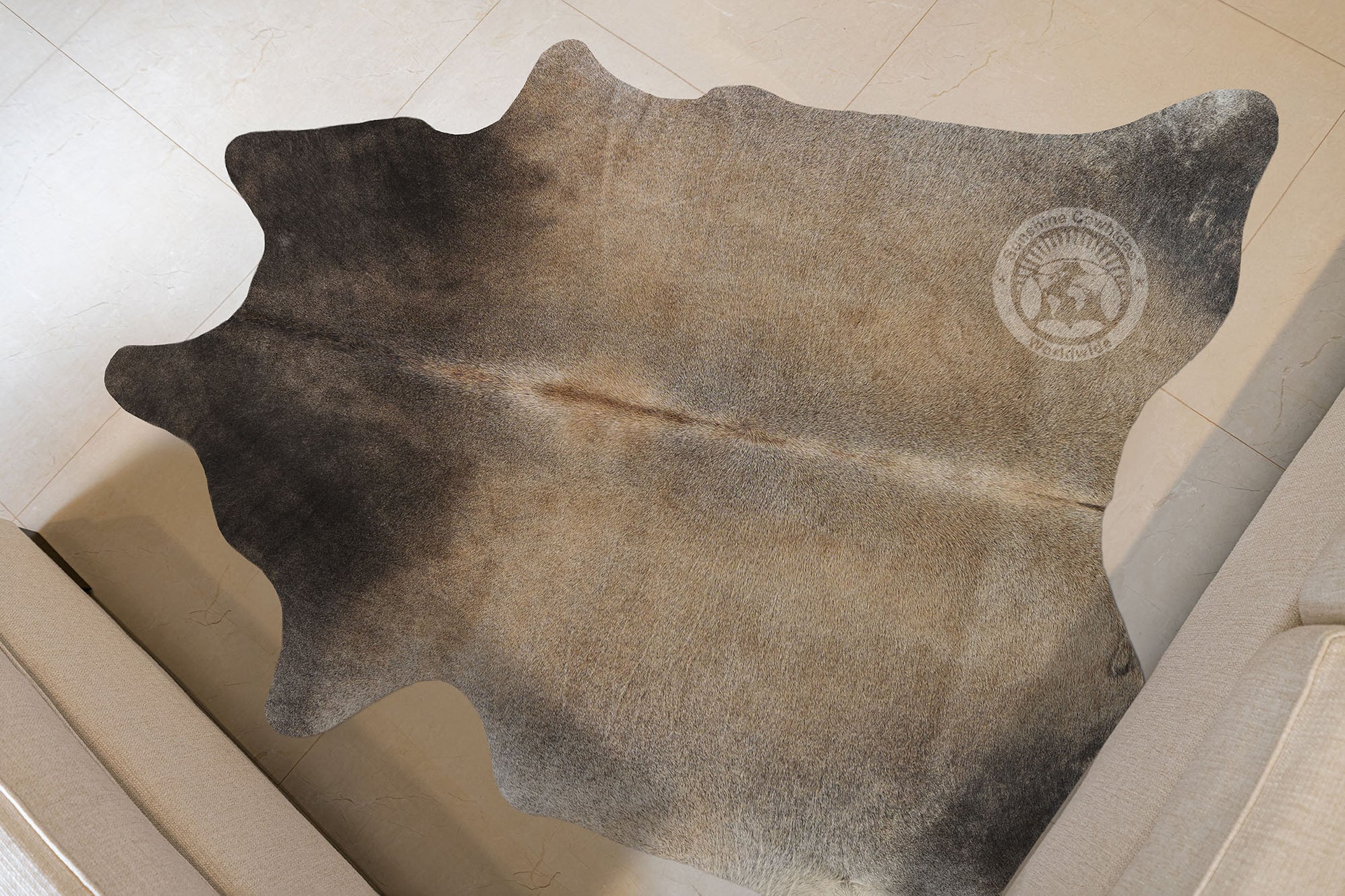 Greyish Beige Cowhide Rug — Luxury Cowhides