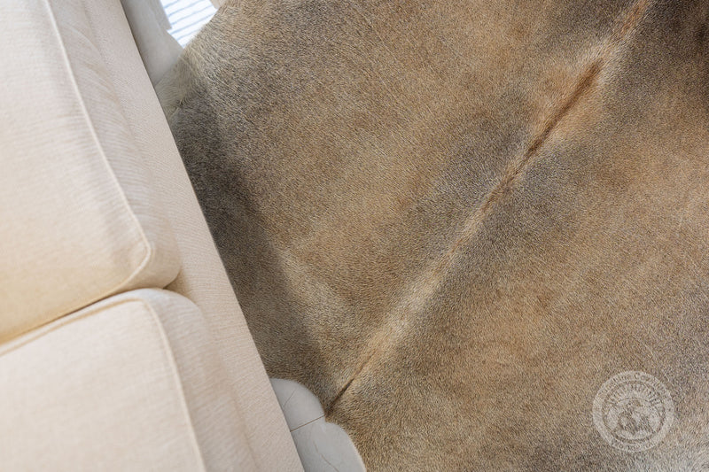 Greyish Beige Cowhide Rug