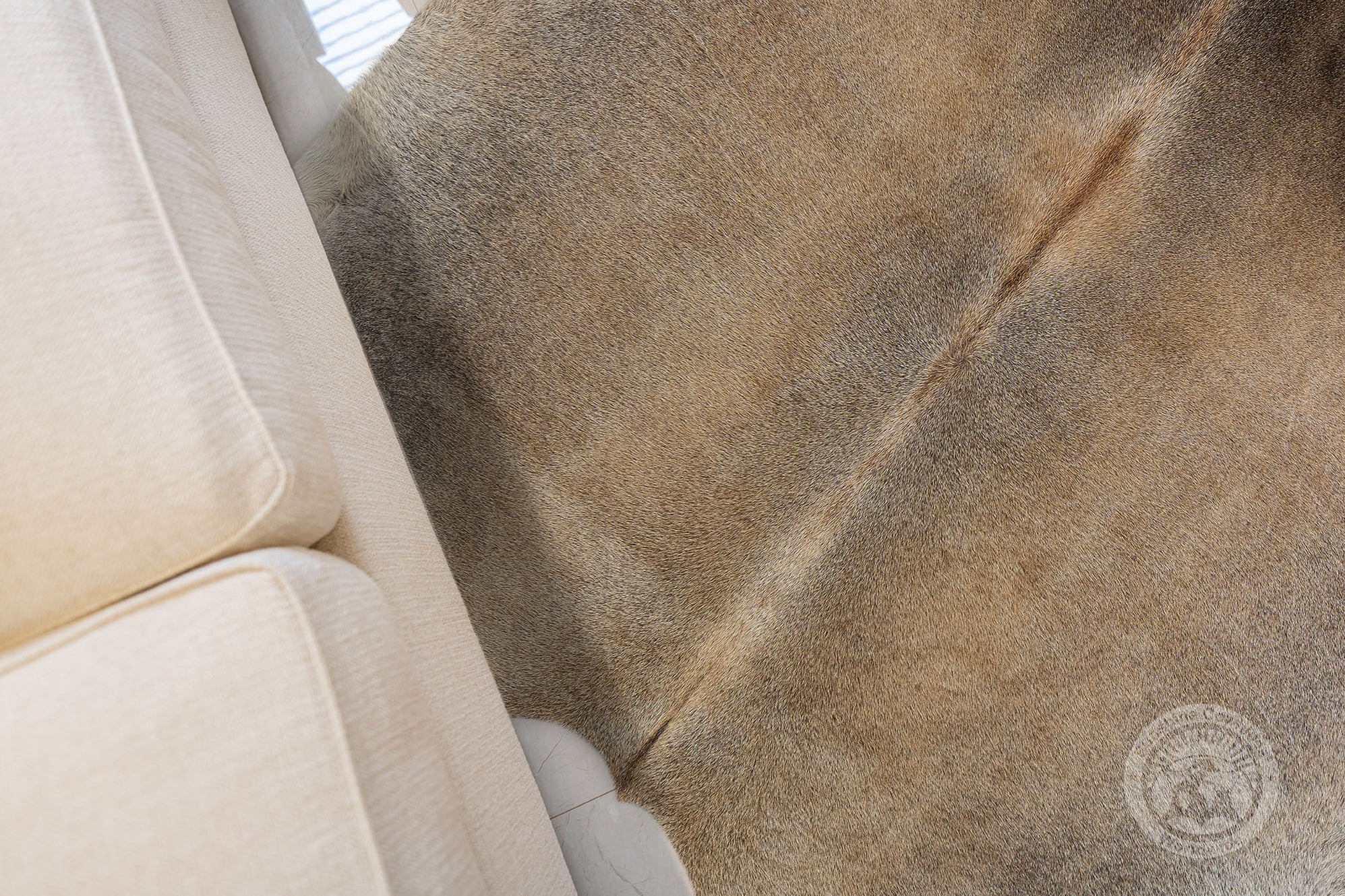 Greyish Beige Cowhide Rug — Luxury Cowhides