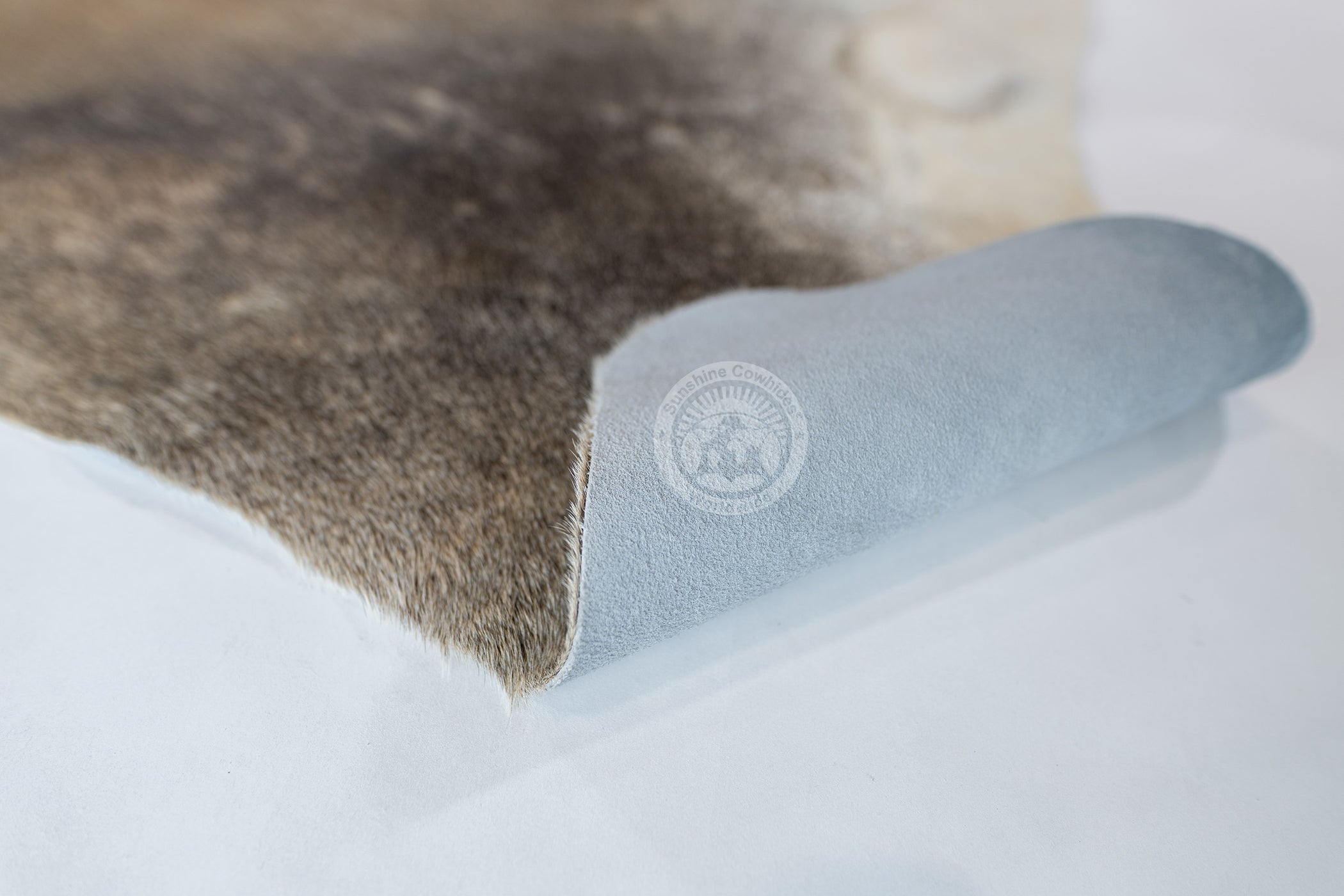 Greyish Beige Cowhide Rug — Luxury Cowhides