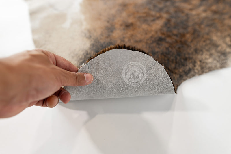 Brindle White Belly Cowhide Rug