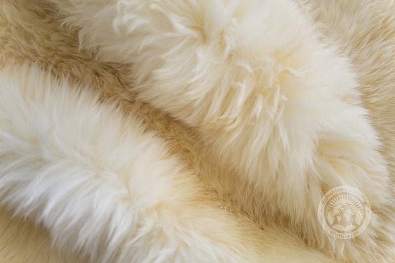 Sheepskin Rug - Natural White - 3x6'
