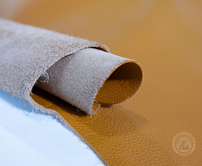 Premium Leather Sheet - Yellow Tones