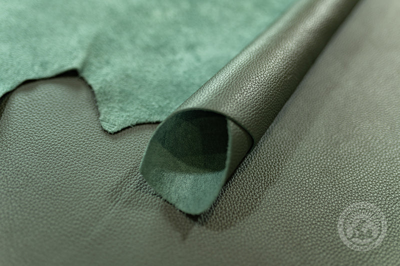 Premium Leather Sheet - Olive Green