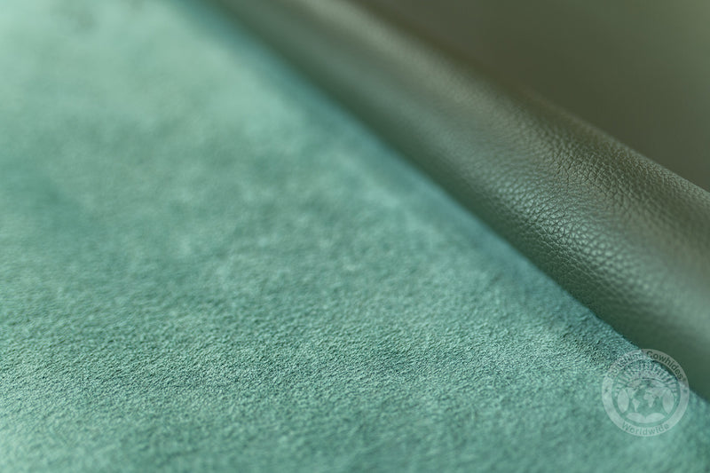 Premium Leather Sheet - Olive Green