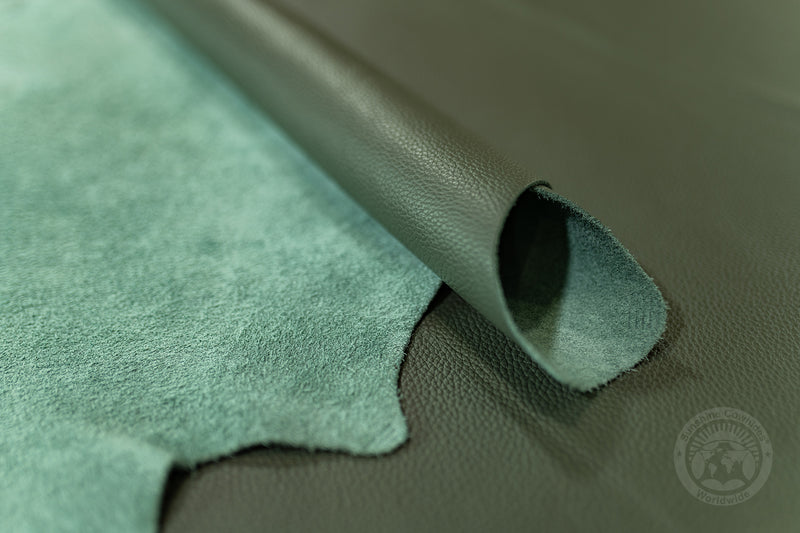 Premium Leather Sheet - Olive Green