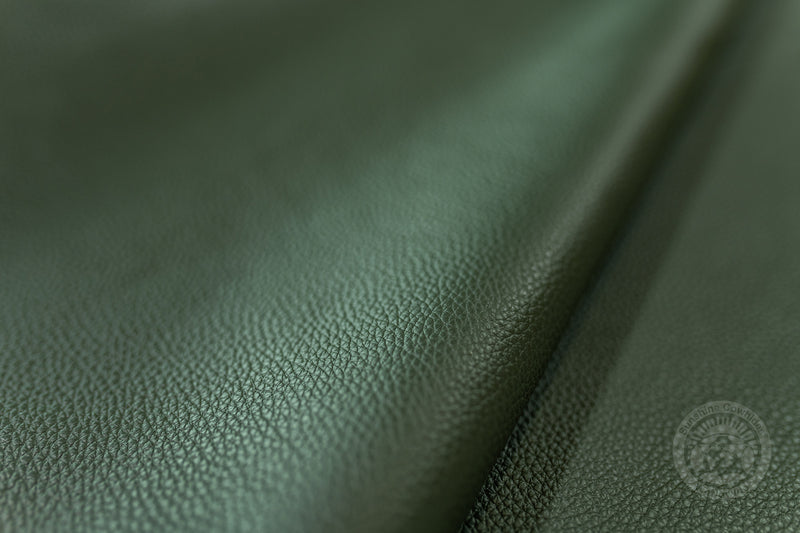 Premium Leather Sheet - Olive Green