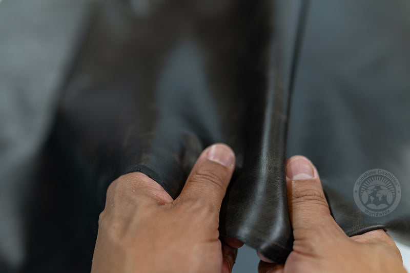 Premium Leather Sheet - Black 12x12"