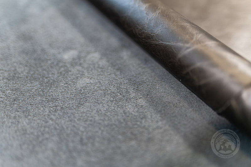 Premium Leather Sheet - Black 12x12"