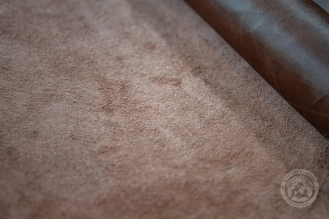 Premium Leather Sheet - Brown Tones 12x12"