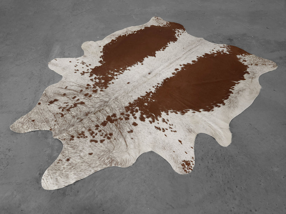 Premium Brazilian Brindle Cowhide Rug Size 6.9 X 8.4 ft