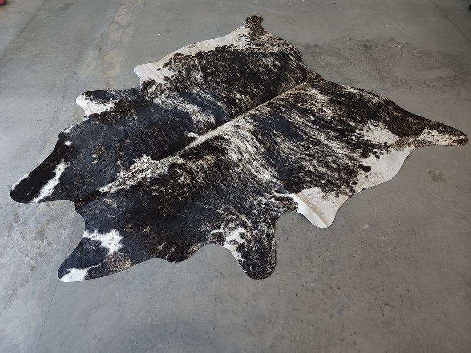 Premium Brazilian Brindle Cowhide Rug Size 8.2 X 9.0 ft