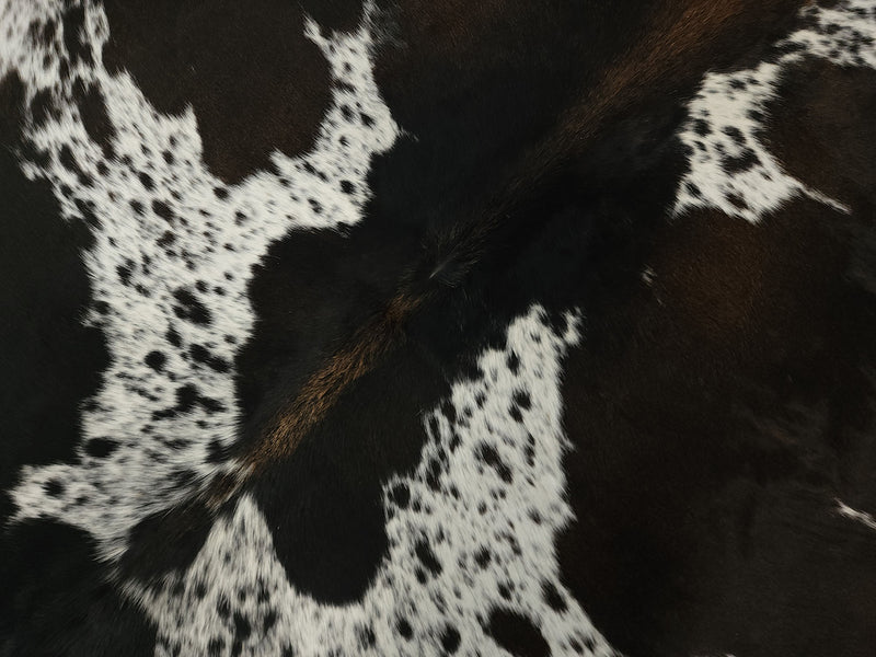 Premium Brazilian Brindle Cowhide Rug Size 7.4 X 9.6 ft