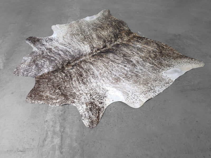 Premium Brazilian Brindle Cowhide Rug Size 6.7 X 6.7 ft