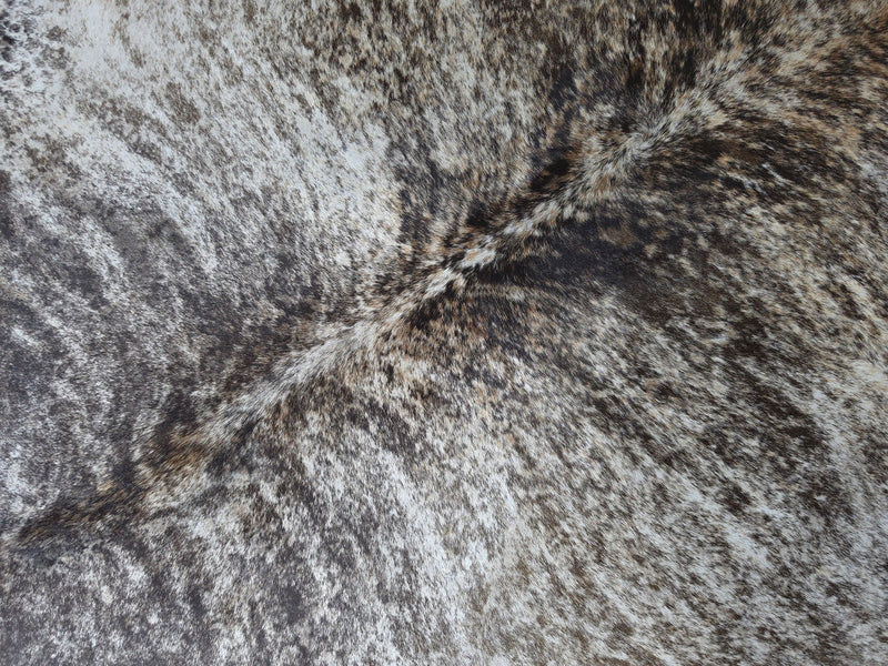 Premium Brazilian Brindle Cowhide Rug Size 6.7 X 6.7 ft