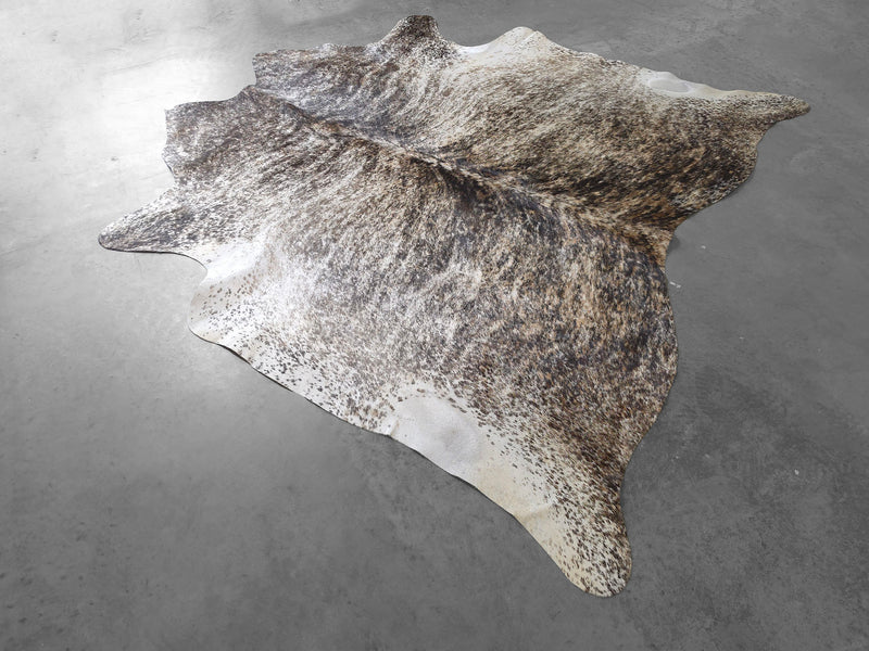 Premium Brazilian Brindle Cowhide Rug Size 6.7 X 6.7 ft