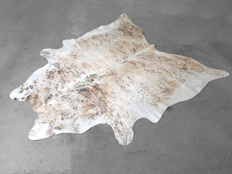 Premium Brazilian Brindle Cowhide Rug Size 7.6 X 6.7 ft