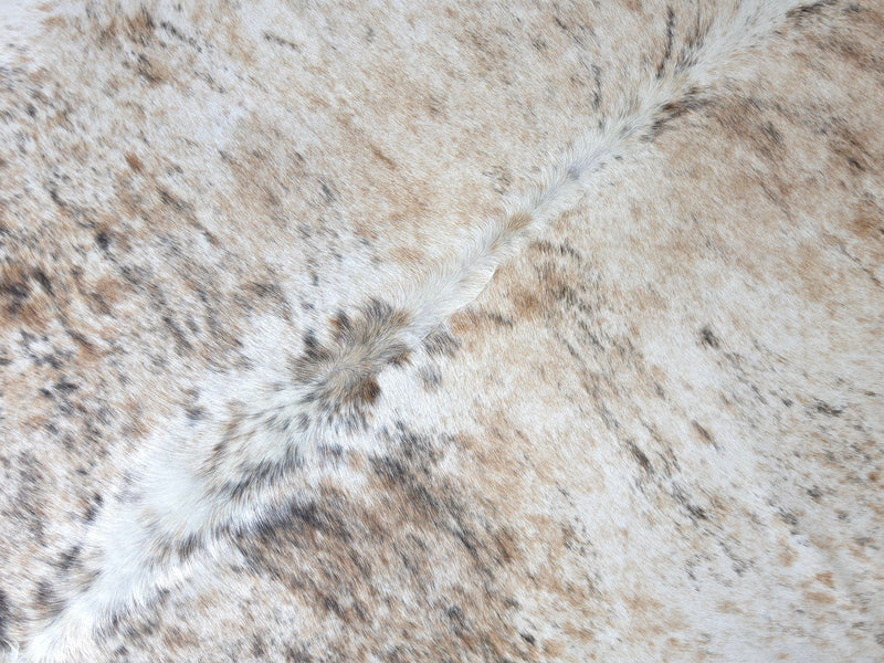 Premium Brazilian Brindle Cowhide Rug Size 7.6 X 6.7 ft