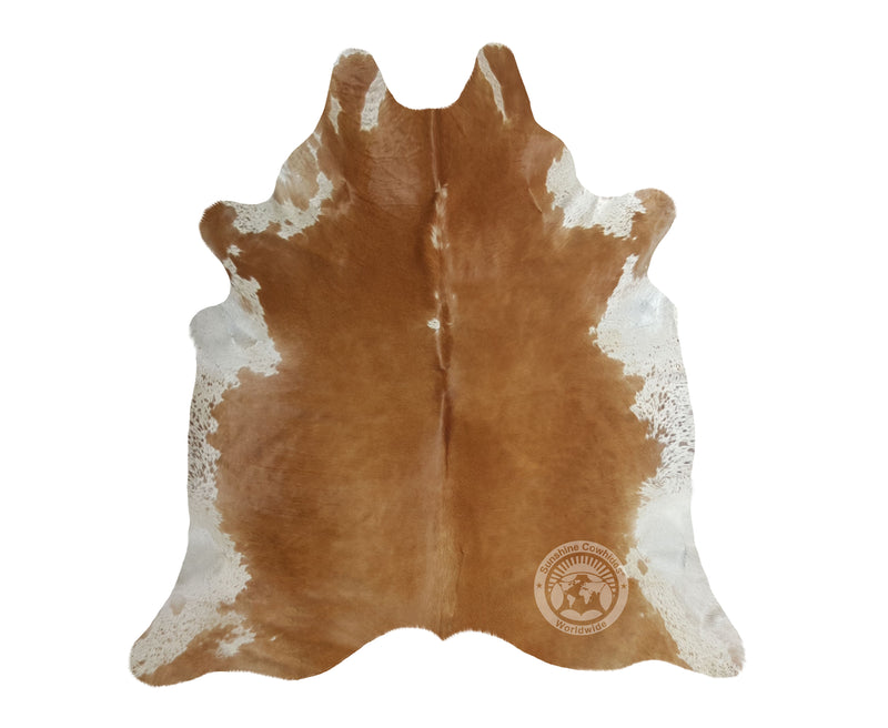 Beige Exotic Cowhide Rug